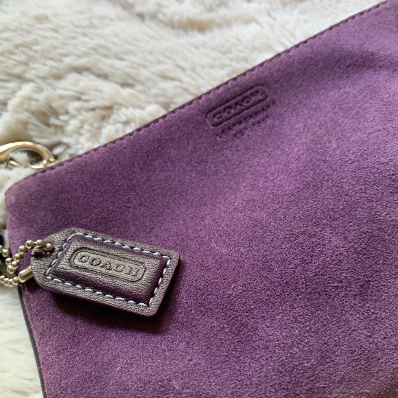 Coach Suede Wristlet - Picture 2 of 6